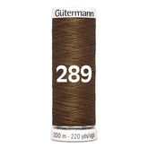 Gütermann garen | 200m | 289 midden bruin naaigaren GM - 200 - 289 - MIDDEN - BRUIN 4008015029449